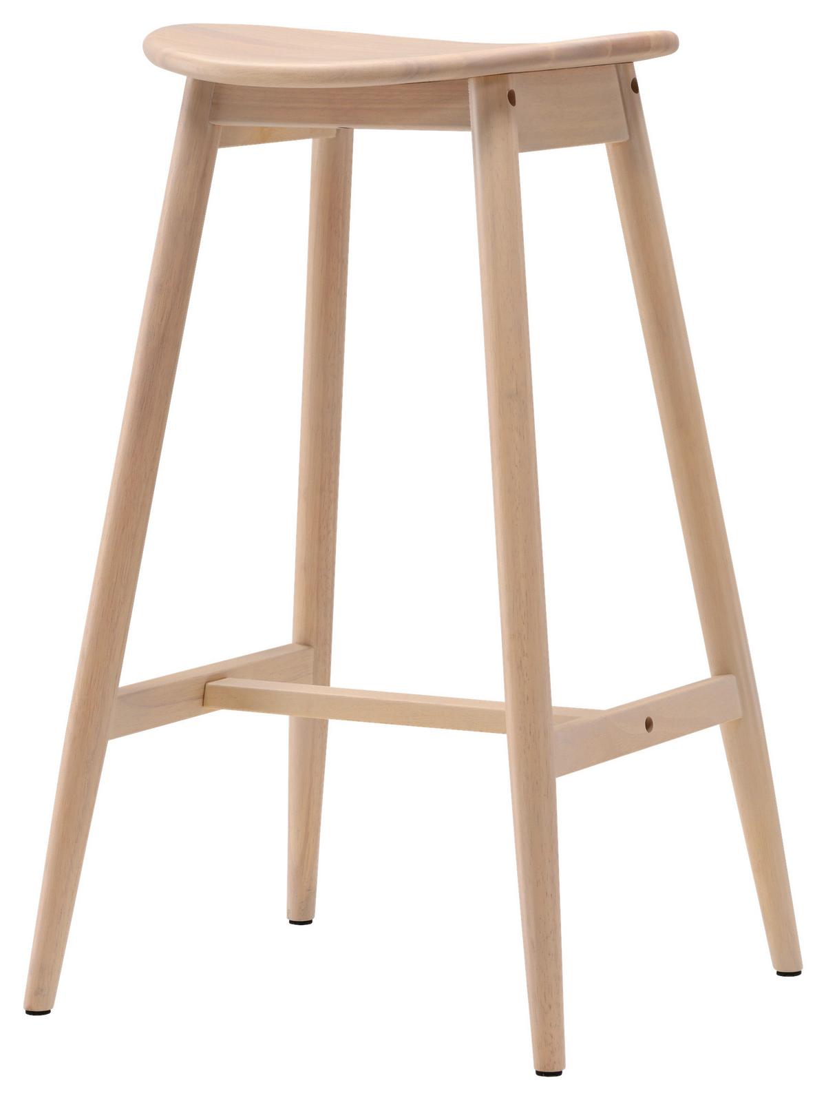 Barhocker Orust - Beige, Design, Holz (43,5/76,5/37cm) - Livetastic