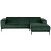Ecksofa Erno Grün S: 262 Cm - Schwarz/Grün, Design, Textil (262/183cm) - MID.YOU