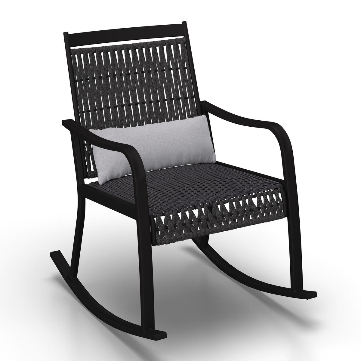 BALKÓNOVÁ ZOSTAVA MATHILDA - čierna/sivá, Modern, kov/textil - Bessagi Garden