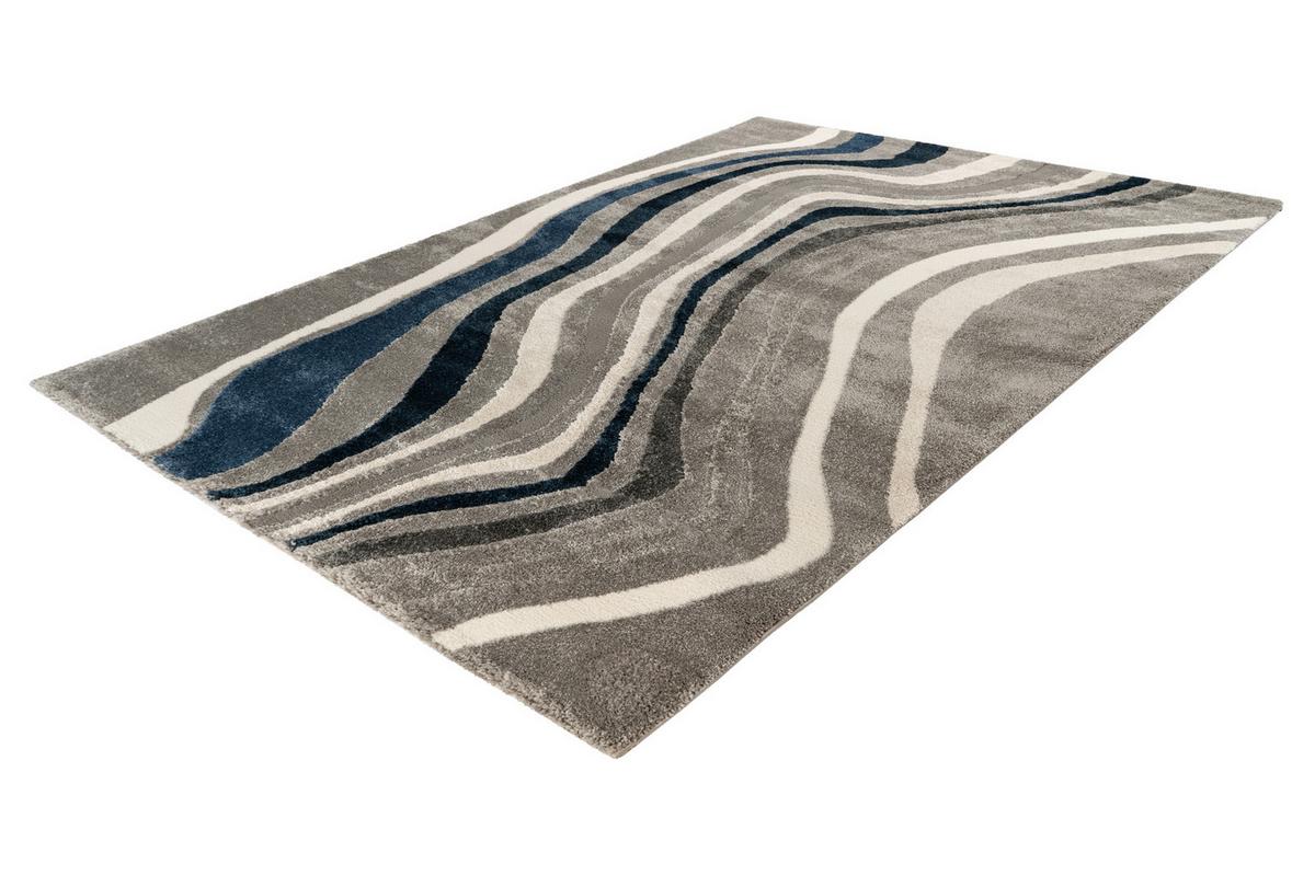 Flachwebteppich My Frisco 283 - Blau, Basics, Textil (120/170cm) - Obsession