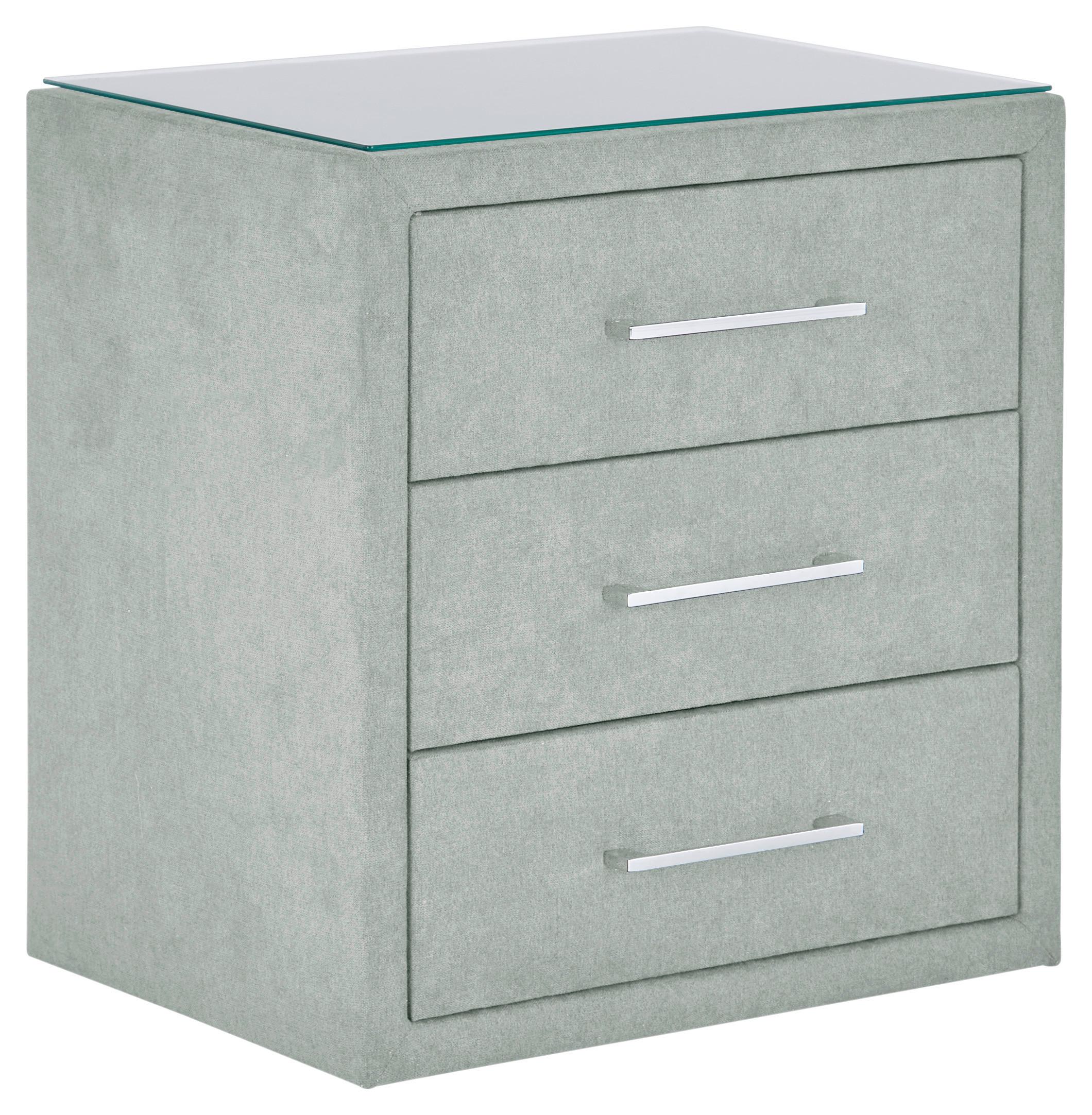 Nachtkästchen Hellgrau H: 60 Cm Kleopatra