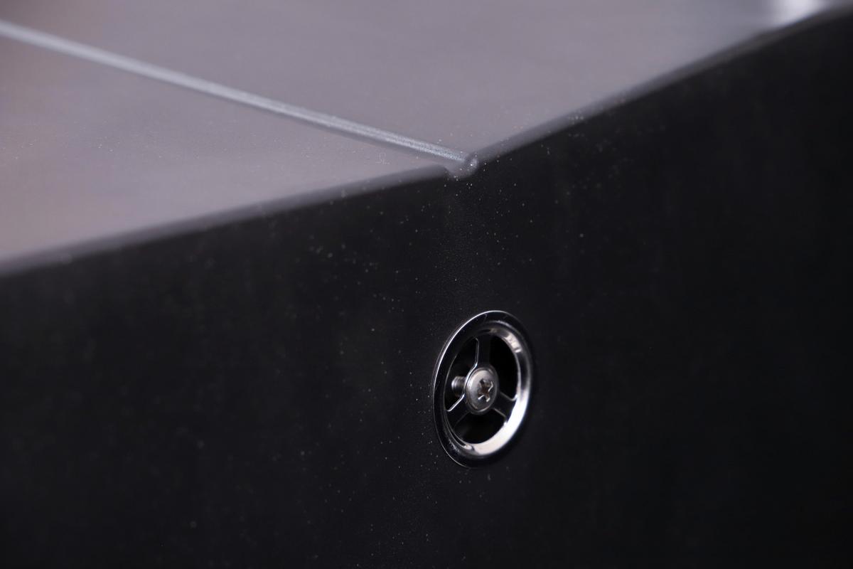 Spüle Cleveland Schwarz 86x21,4 cm - Schwarz, Basics, Glas/Kunststoff (86/21,4/50cm) - Respekta