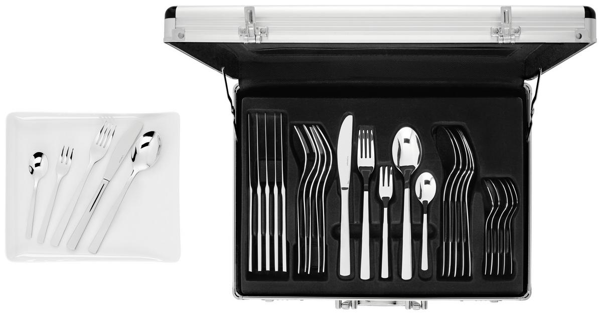 Besteckset 60-teilig Gamma Für 12 Personen - Edelstahlfarben, KONVENTIONELL, Metall (32,5/43,5/10,5cm) - Berndorf