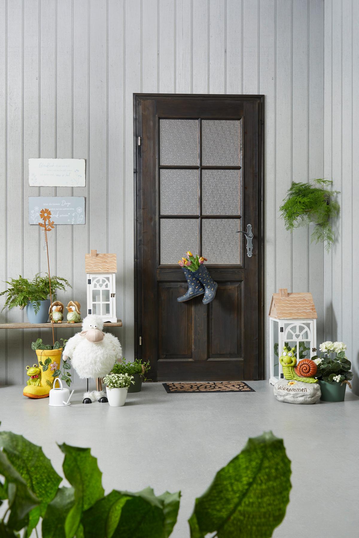 Blumentopf 3-Fach Sortiert - Dunkelgrün/Hellgrün, Basics, Metall (19,5/19,5/13cm)