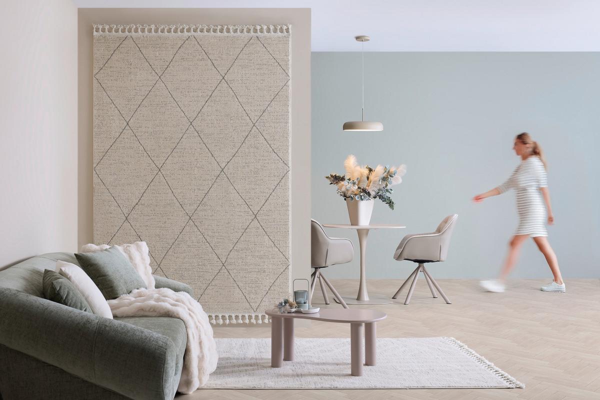 TKANÝ KOBEREC KEL AIR 3 - alabastrová/perleť, Moderní, textil (160/230cm) - Mömax