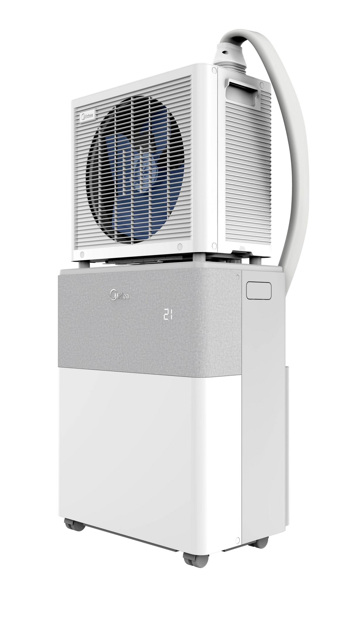 KLIMAANLAGE PORTASPLIT COOL - Hellgrau/Weiß, Basics, Kunststoff/Metall (51,8 cm/64,6 cm/34 cmcm) - Midea