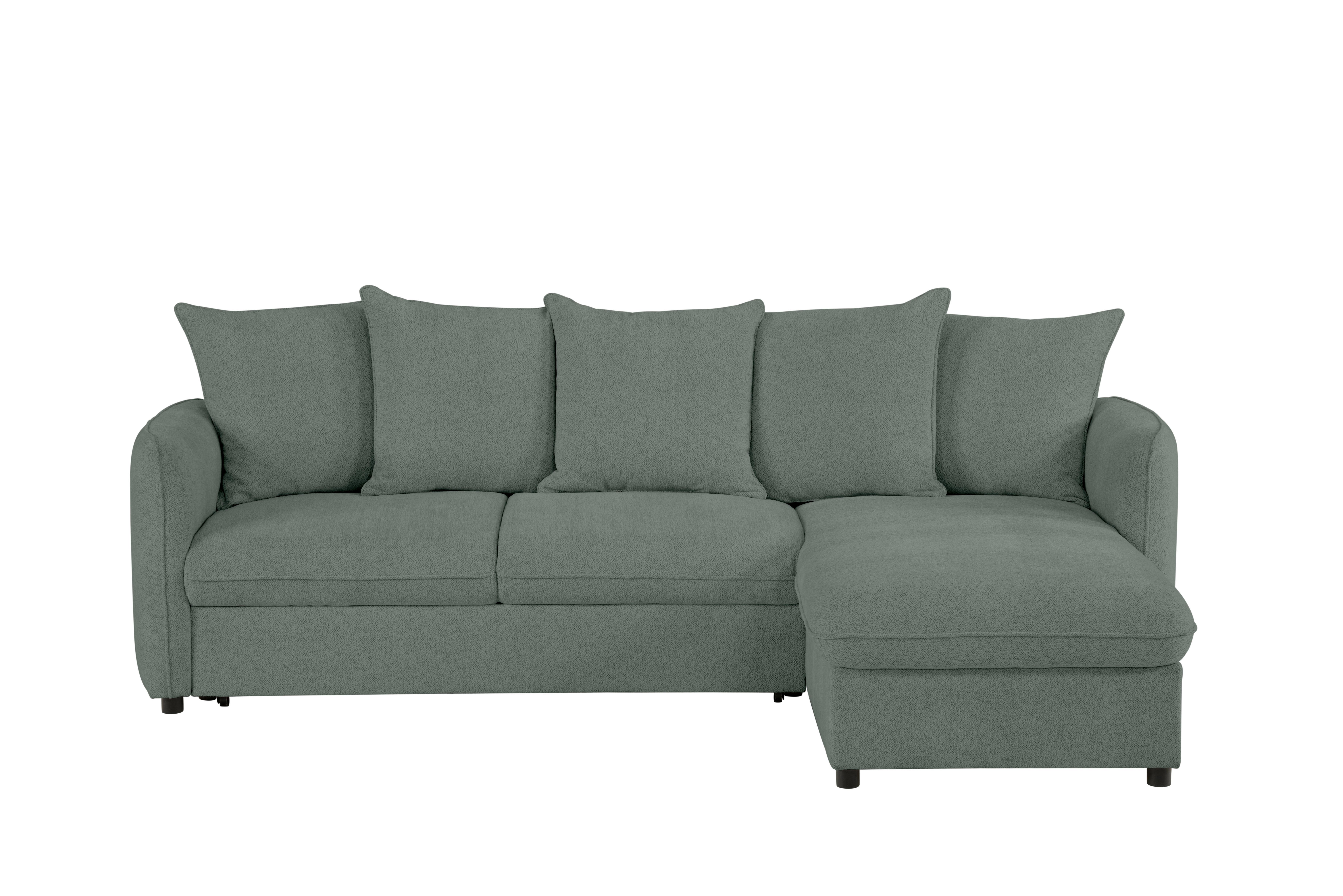 Ecksofa Costo Grau S: 254 Cm - Grau, Design, Textil (254/160cm) - MID.YOU