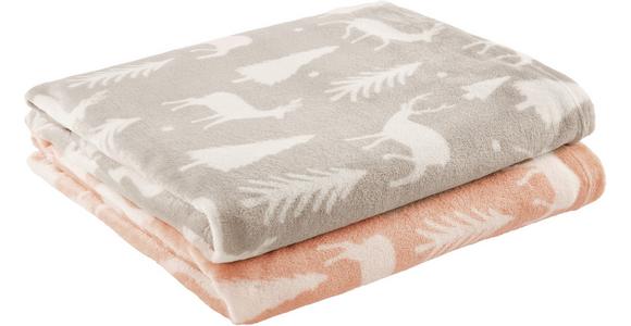 Kuscheldecke Zoey - Grau, ROMANTIK / LANDHAUS, Textil (150/200cm) - James Wood