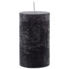 VÁLCOVÁ SVÍČKA LIA - černá, Moderní (6,8/12cm) - Premium Living
