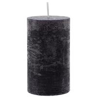 VÁLCOVÁ SVÍČKA LIA - černá, Moderní (6,8/12cm) - Premium Living