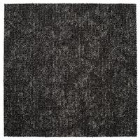 Teppichfliese Dunkelgrau Marble 50x50 cm Florhöhe 3 mm - Dunkelgrau, Basics, Textil (50/50cm)