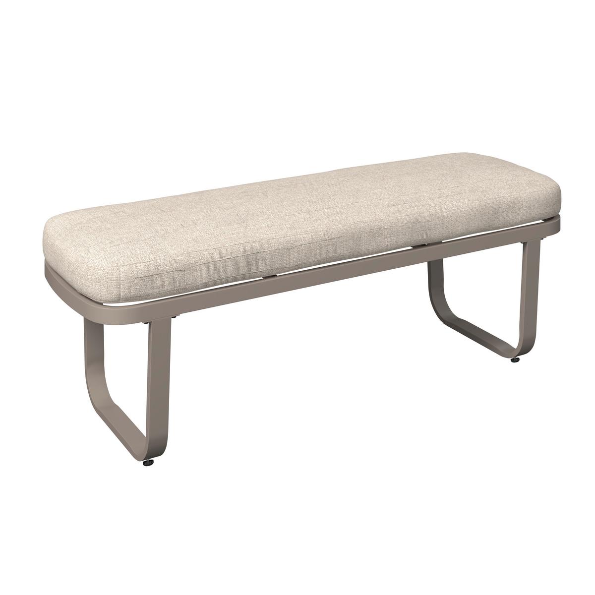 Loungegarnitur Auckland - Beige/Creme, MODERN, Glas/Textil (242/195cm) - Beldano