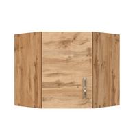 Eckoberschrank Chic B: 60 Cm Eichef. 1 Drehtür + Bügelgriff - Eiche Wotan, MODERN, Holzwerkstoff (60/57/60cm) - Held