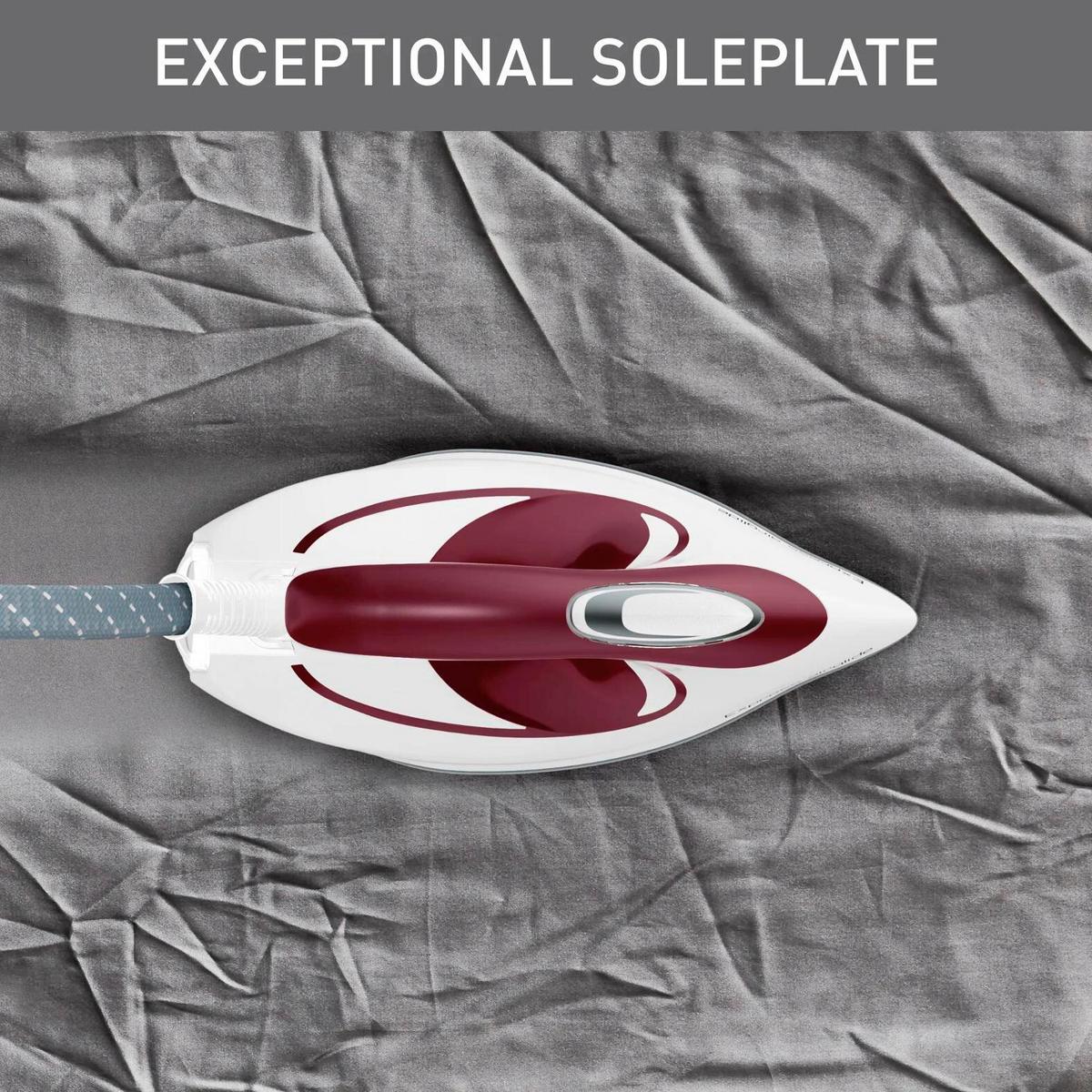 DAMPFBÜGELSTATION 2800W, 180ml - Weinrot/Weiß, Basics, Kunststoff/Metall (36/21/26cm) - Tefal