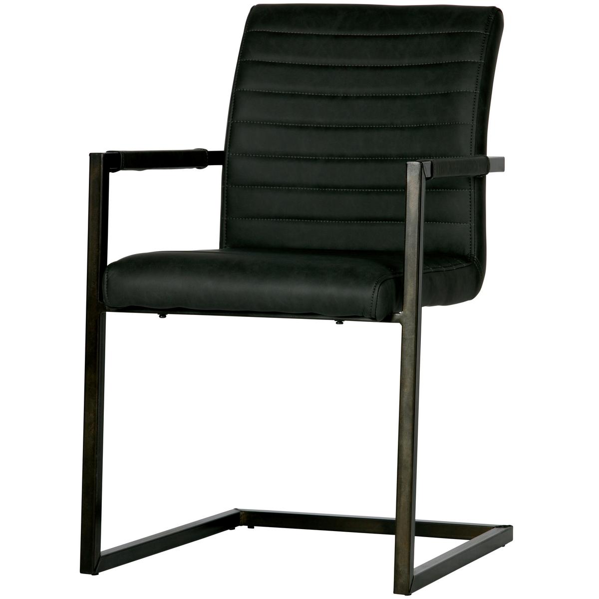 Armlehnstuhl-Set Bas Anthrazit B: 54cm - Anthrazit, MODERN, Textil/Metall (54/87/62cm) - Livetastic