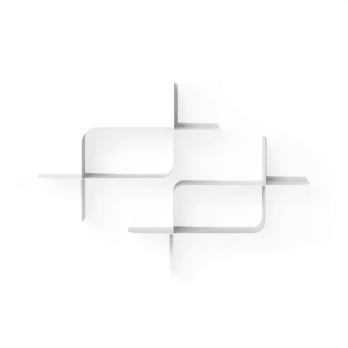 Nástenná polica, biela - Basics (61/47/15cm) - Umbra