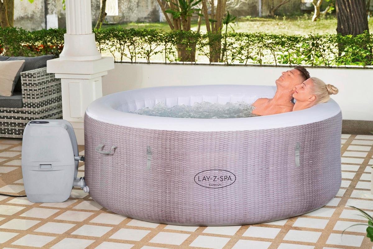 Felfújható Jakuzzi Lay-Z-Spa Kb. 180/66cm - szürke, Modern, műanyag (180/66cm) - Bestway