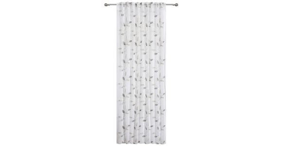 Fertigvorhang Valentina - Beige/Silberfarben, ROMANTIK / LANDHAUS, Textil (140/245cm) - James Wood