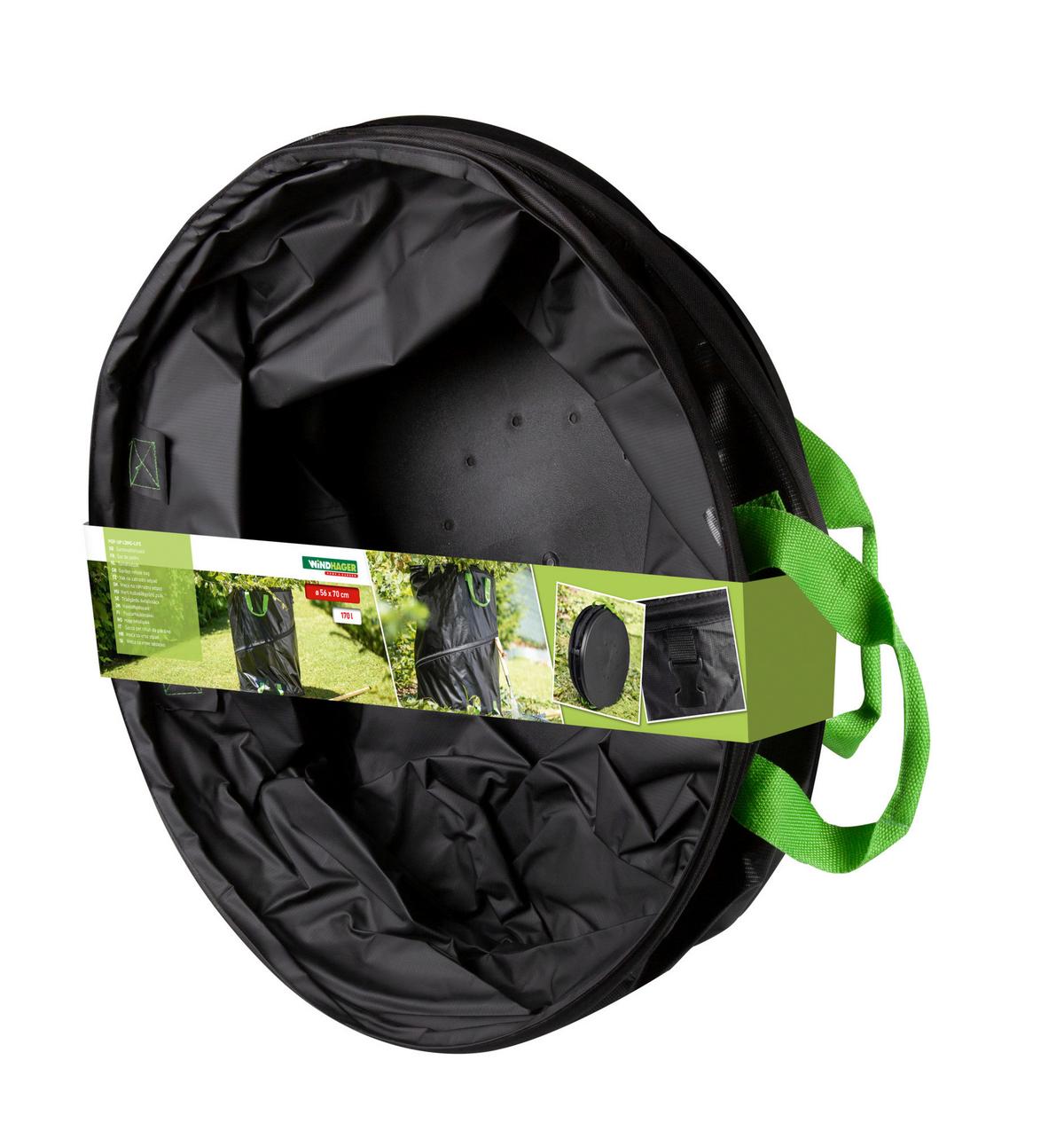 Gartenabfallsack Bxh: 56x70 Cm, 170 Liter - Schwarz, Basics, Kunststoff (56/70cm) - Windhager