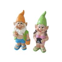 Dísz Törpe Zwergi - pink/narancs, Konventionell, műanyag (9,5/8/20cm) - Luca Bessoni