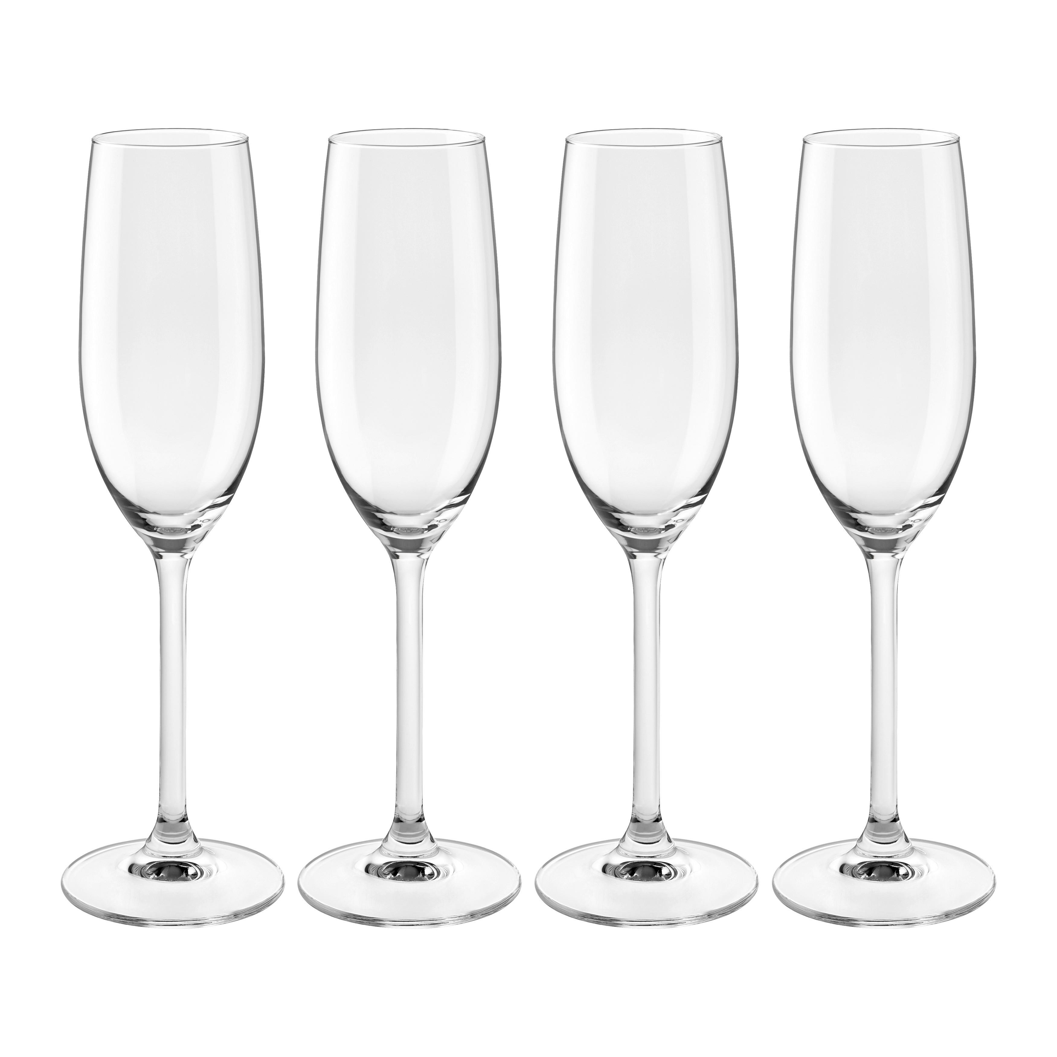 Sada sklenic LARS - CHAMPAGNE - čiré, Moderní, sklo - Mömax