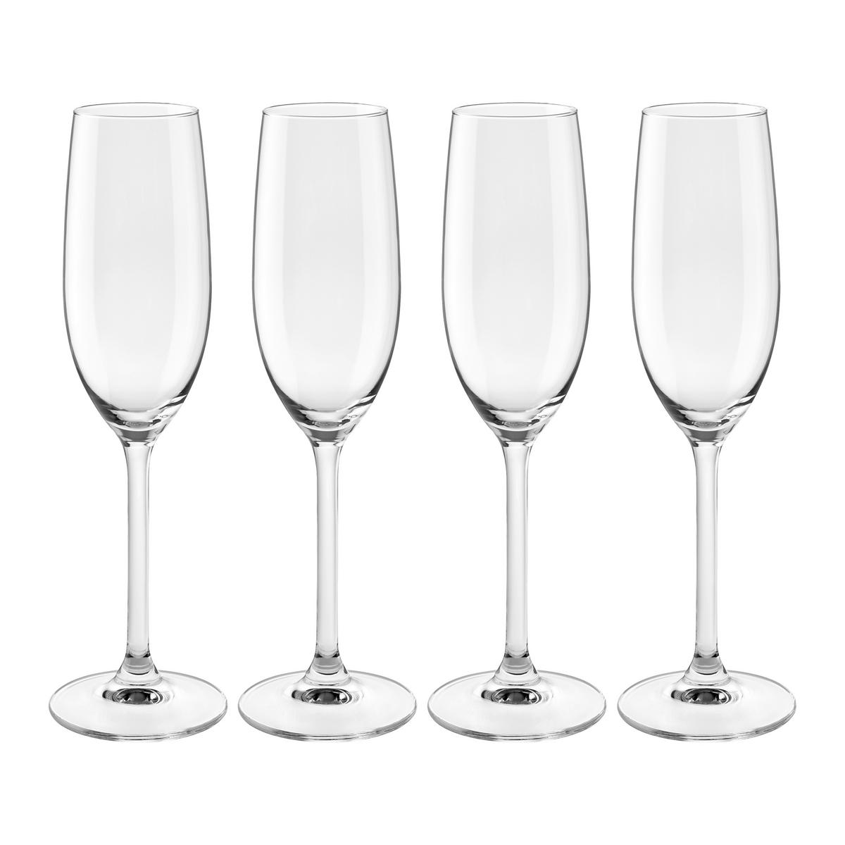 Sada sklenic LARS - CHAMPAGNE - čiré, Moderní, sklo - Mömax