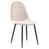 Stuhl-Set Polar - Beige/Schwarz, Design, Textil/Metall (44/88/53cm) - Livetastic