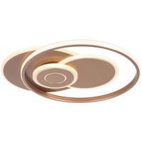 Stropní LED svítidlo Marlin - cappuccino, Moderní, kov/plast (50/42/5,5cm) - Premium Living