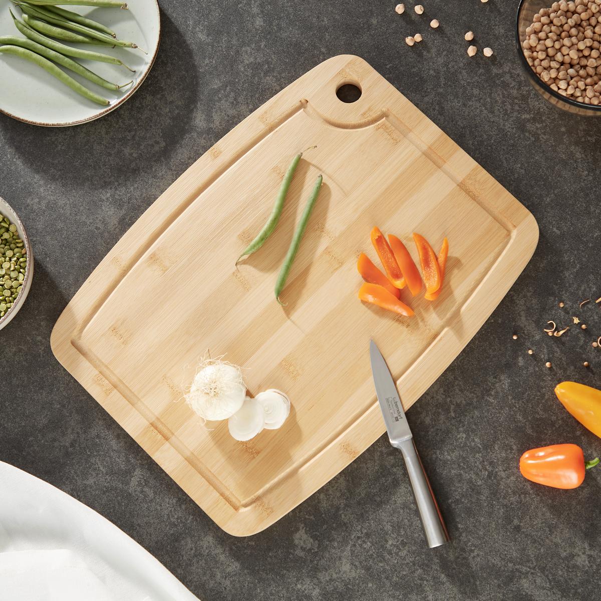 Schneidebrett Davis - Naturfarben, Basics, Holz (35/25/1,5cm) - Luca Bessoni