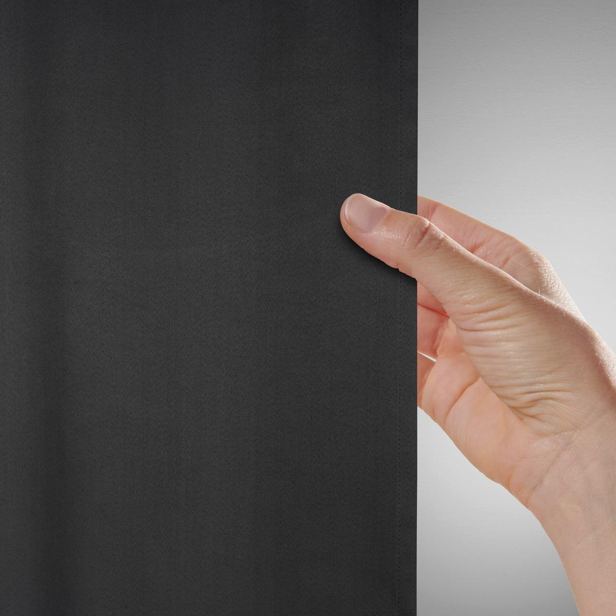 Zatemňovací záves Riccardo, 140/245cm, čierna - čierna, Modern, textil (140/245cm) - Premium Living