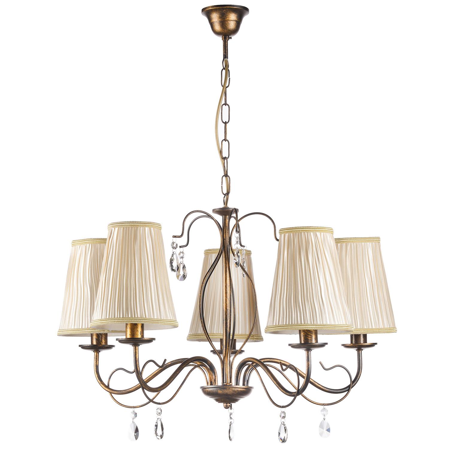 KRONLEUCHTER Cognac L: 68 cm 6W