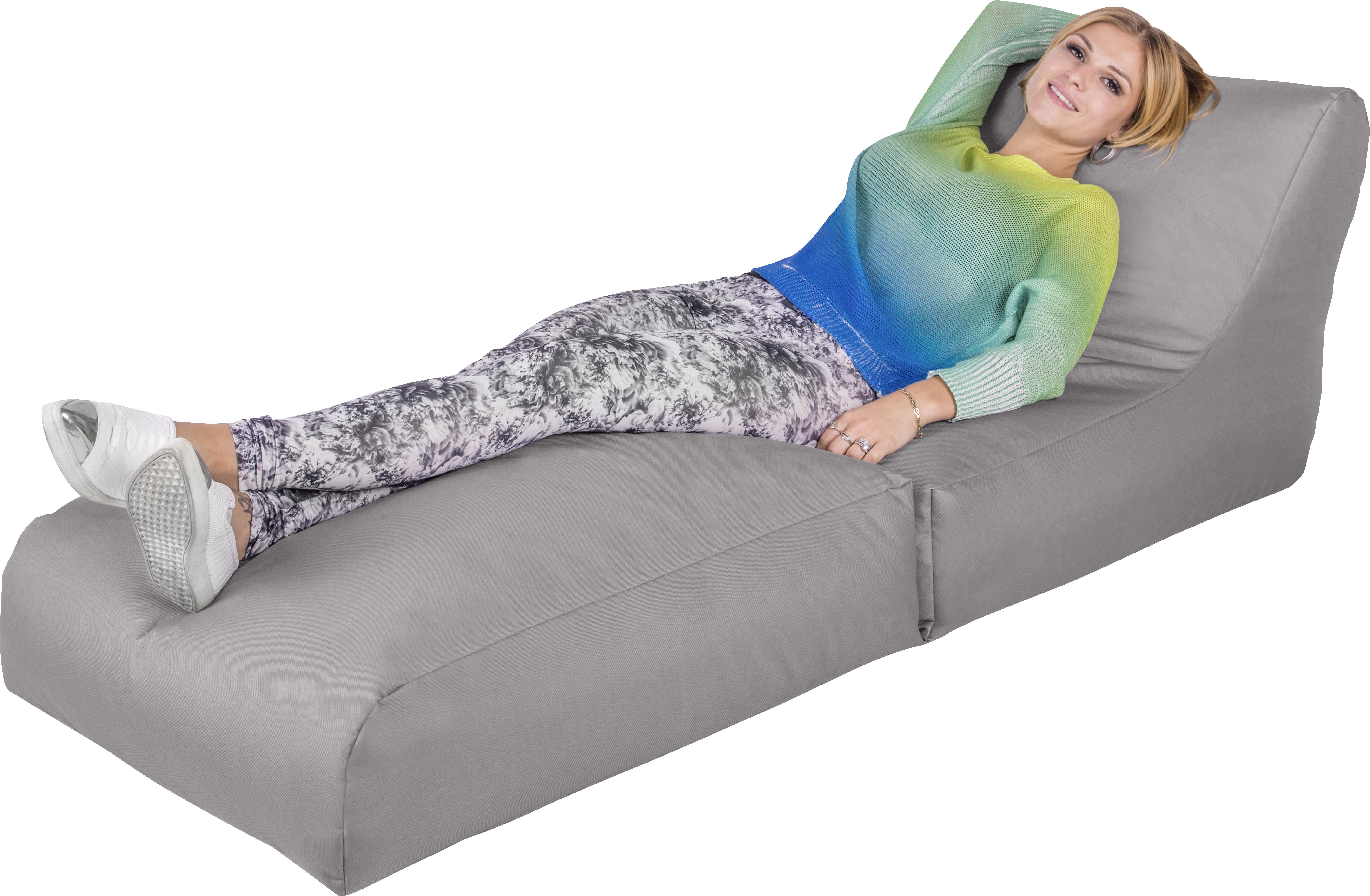 Sedací Vak Billy Silber - strieborná, Basics, textil (80/70/80cm) - Ondega