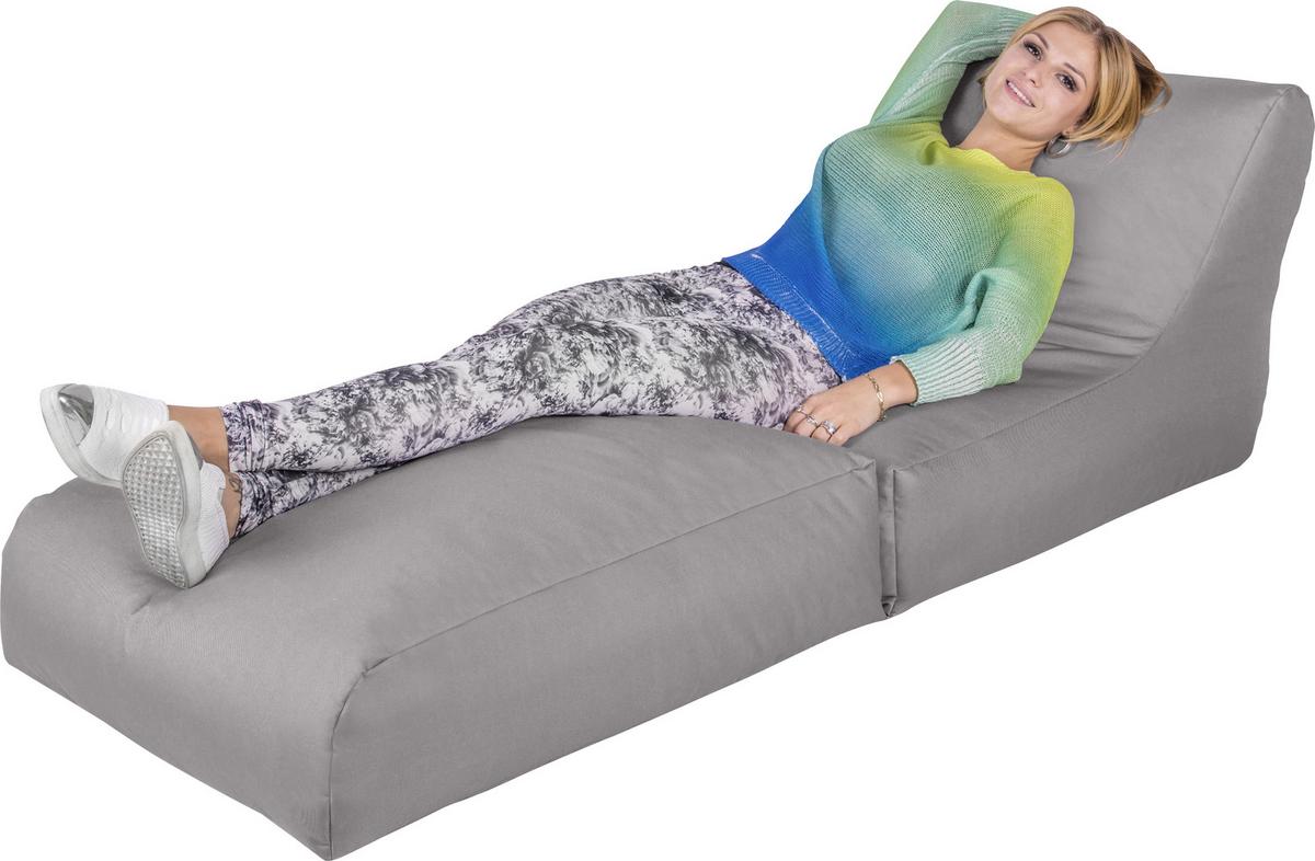 Sedací vak Billy SILBER - barvy stříbra, Basics, textil (80/70/80cm) - Ondega