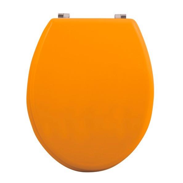 WC-Sitz Gelb Mit Antirutschnoppen B: 37 cm - Gelb, Basics, Holzwerkstoff (43/37/5,6cm)