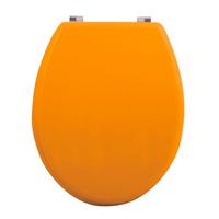WC-Sitz Gelb Mit Antirutschnoppen B: 37 cm - Gelb, Basics, Holzwerkstoff (43/37/5,6cm)