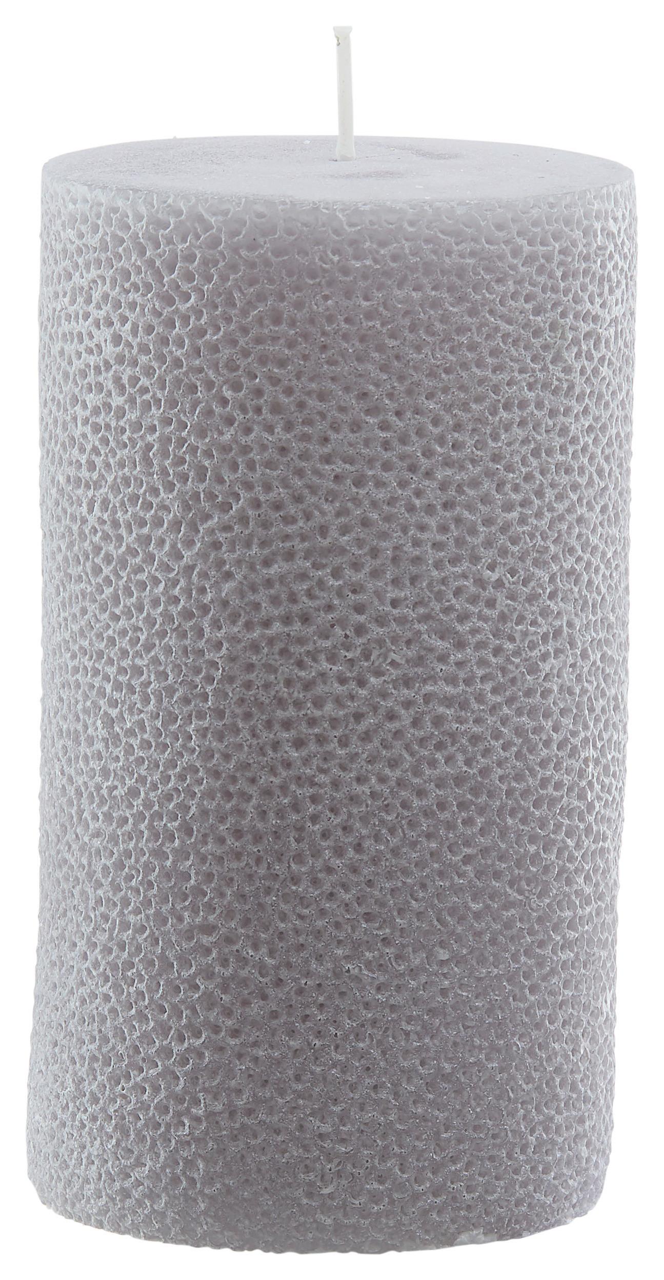 VALCOVÁ SVIEČKA DOTS - svetlomodrá/čierna (8/14cm) - Premium Living