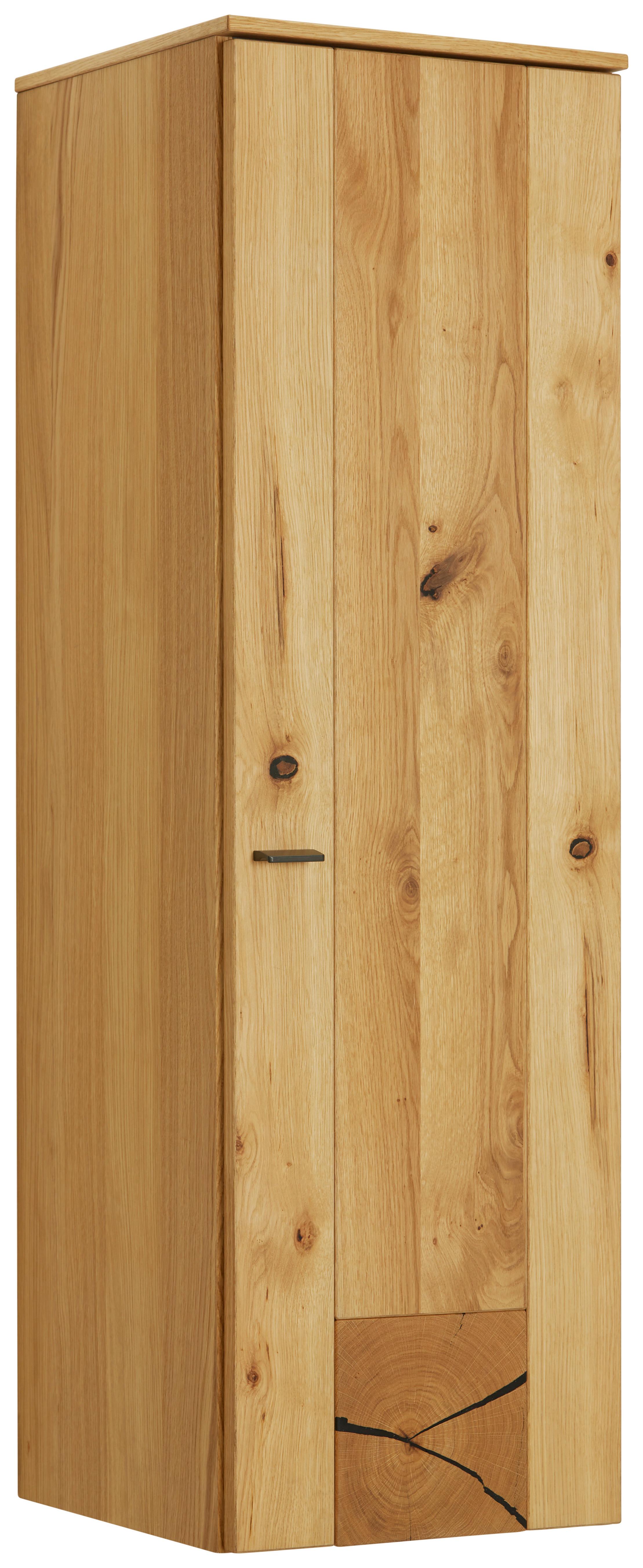 ZÁVĚSNÁ SKŘÍŇKA STOCKHOLM - barvy dubu/černá, Moderní, kov/kompozitní dřevo (37/119/38cm) - Premium Living