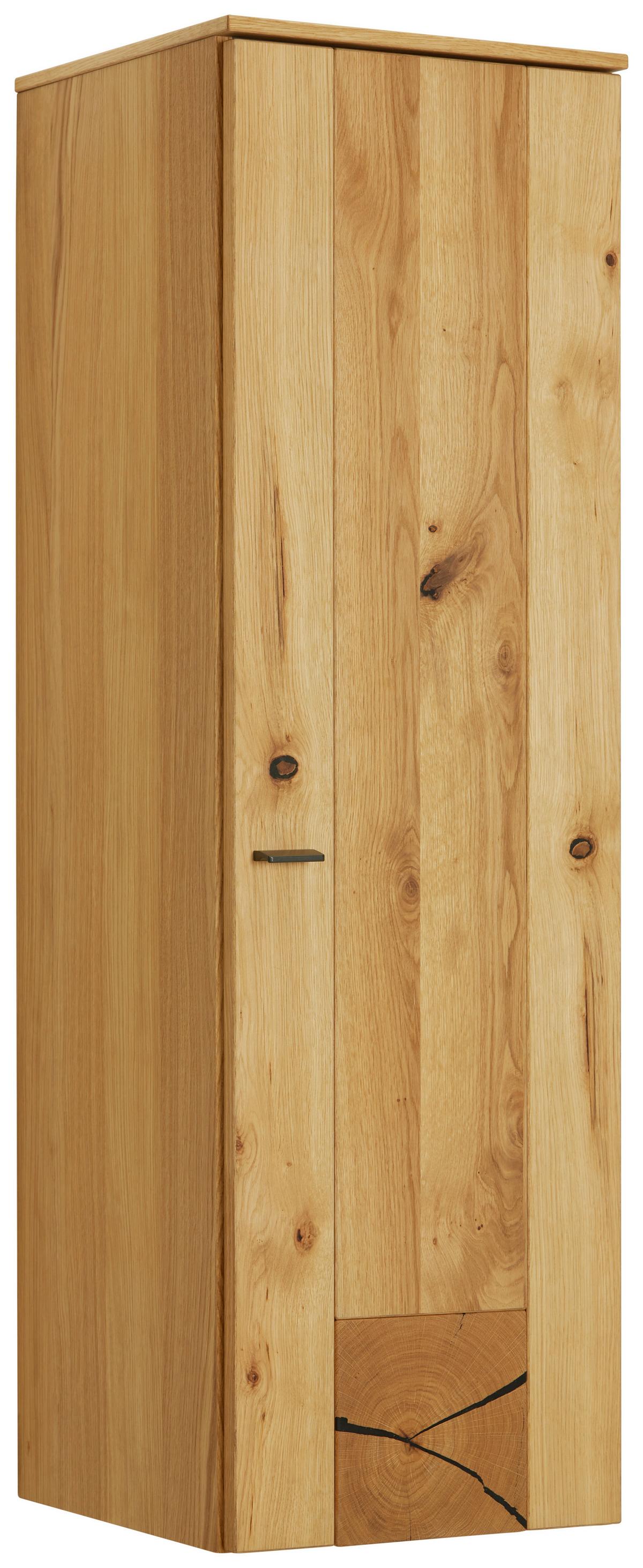 ZÁVĚSNÁ SKŘÍŇKA STOCKHOLM - barvy dubu/černá, Moderní, kov/kompozitní dřevo (37/119/38cm) - Premium Living