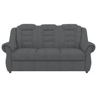 3-Sitzer-Sofa Boston Dunkelgrau Chenille - Dunkelgrau/Schwarz, KONVENTIONELL, Textil (196/102/1101cm) - Livetastic