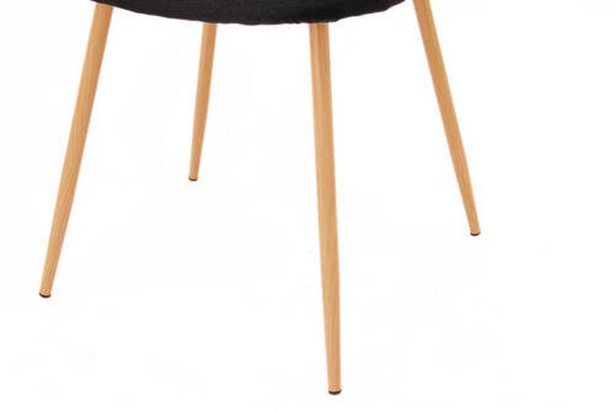 Schalenstuhl Celina Schwarz Gepolstert 2er-Set - Schwarz, Design, Kunststoff/Metall (54/84/56cm) - Kayoom