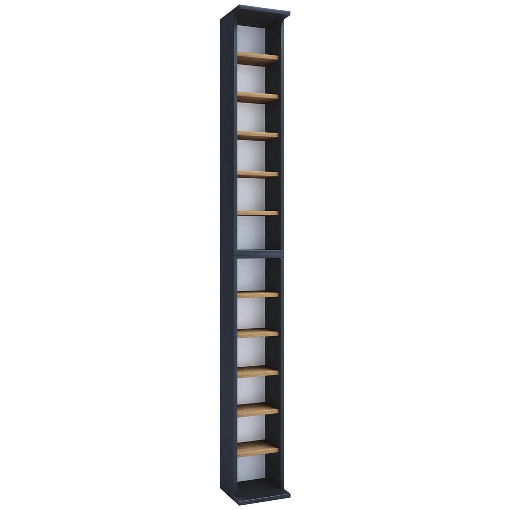 CD-Regal Bigol Anthrazit/Eiche Dekor B:21cm
