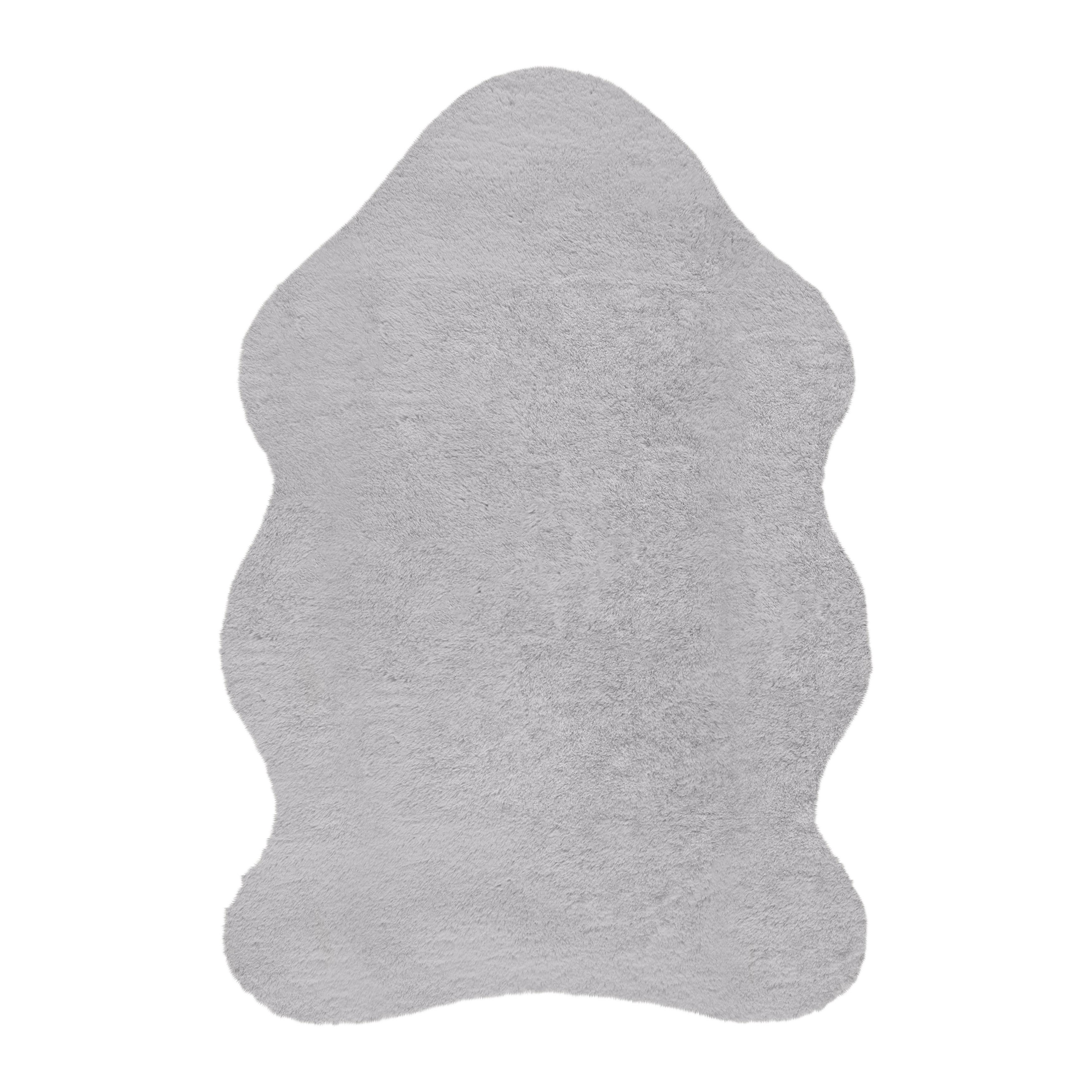 UMĚLÁ KOŽEŠINA Nico 1, 60/90cm, šedá - šedá, Konvenční, kožešina (60/90cm) - Mömax