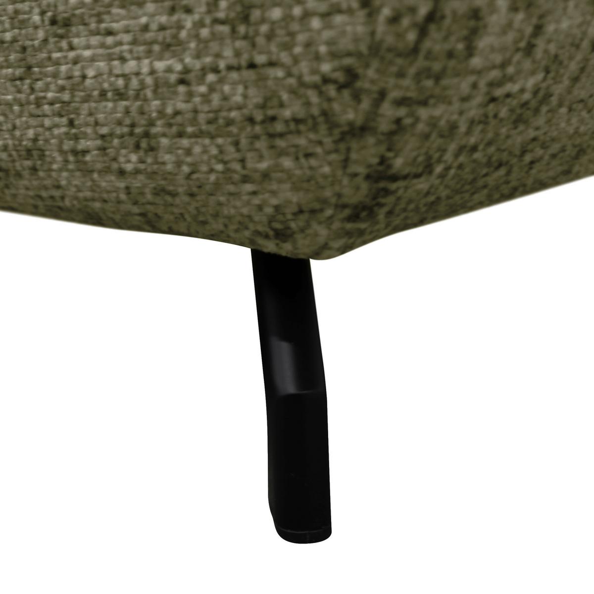 Ecksofa Imo Grün 201x274 cm - Schwarz/Grün, Design, Textil (201/274cm) - MID.YOU
