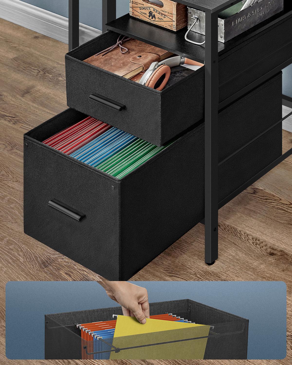 Computertisch Computer Desk - Schwarz, MODERN, Holzwerkstoff/Metall (135/55/89cm) - MID.YOU