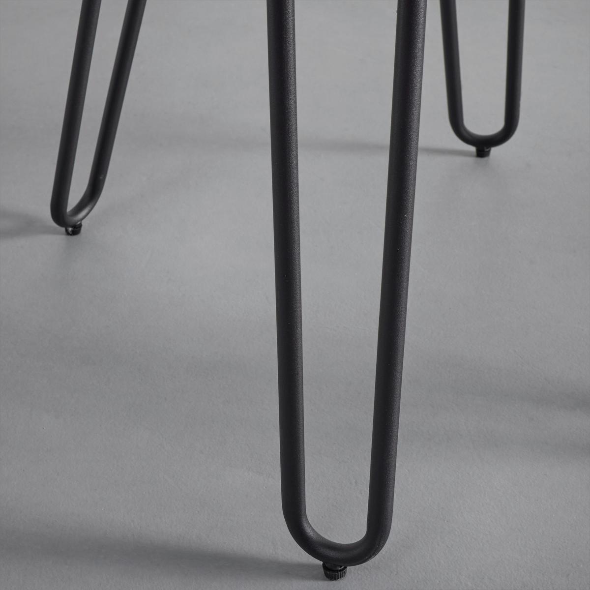 Židle Ivie - šedá koženka - šedá/černá, Moderní, kov/dřevo (43/86/62cm) - Bessagi Home