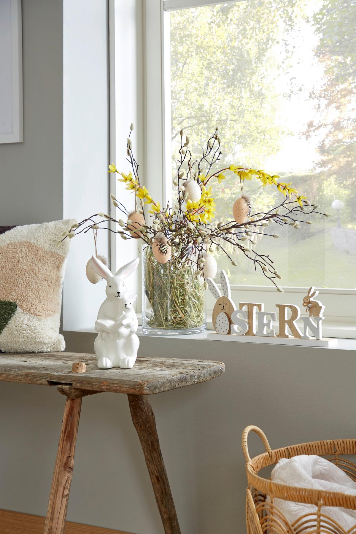 Aranycserje Forythie - sárga/zöld, Basics, műanyag/textil (84cm)