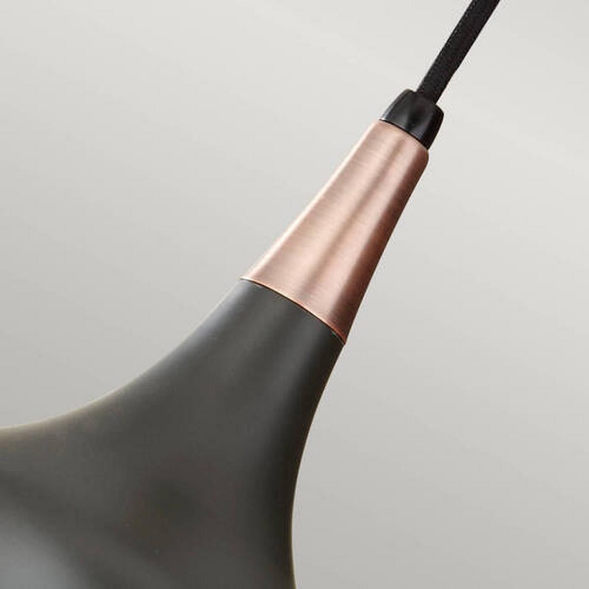 Hängeleuchte Fe-Beso-P-S-Dbz - Bronzefarben, Design, Metall (17.9/28.1cm) - Elstead Lighting