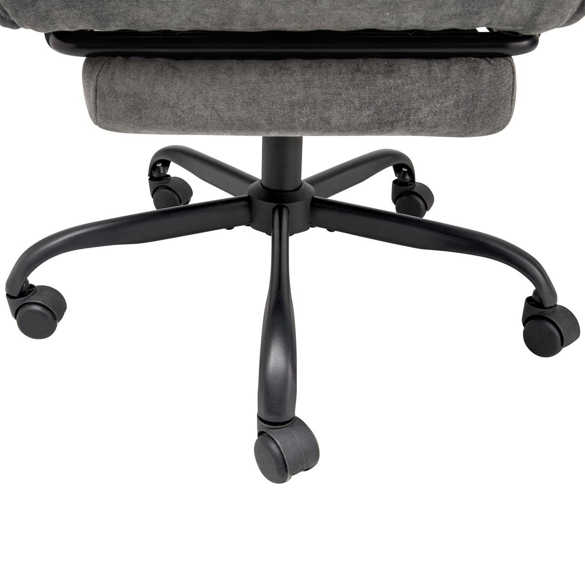 Drehstuhl Verona - Schwarz/Grau, LIFESTYLE, Holz/Kunststoff (66/112-120/62cm) - MID.YOU