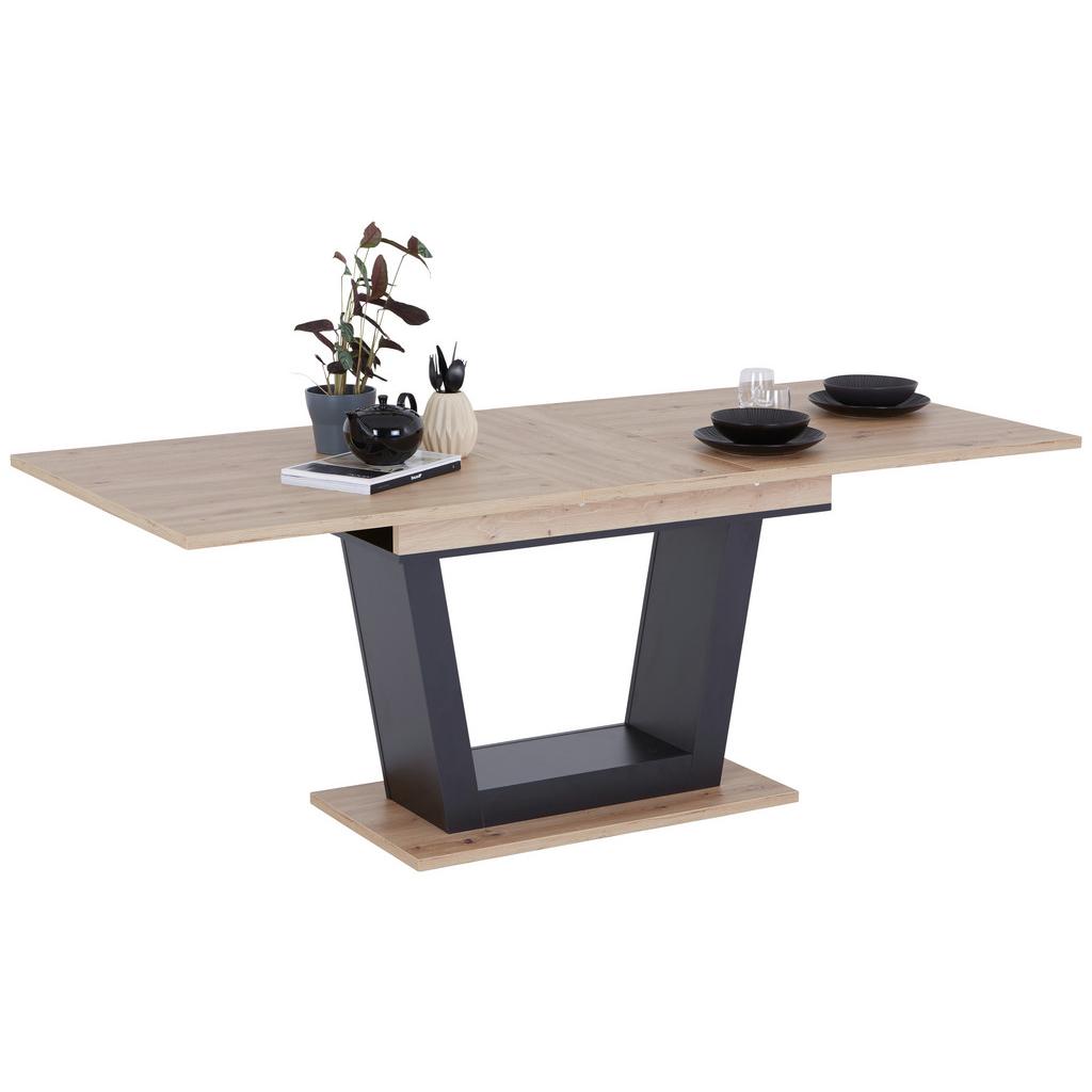 Ausziehtisch Carlos, Dekor Artisan Eiche, B: 160-200 cm