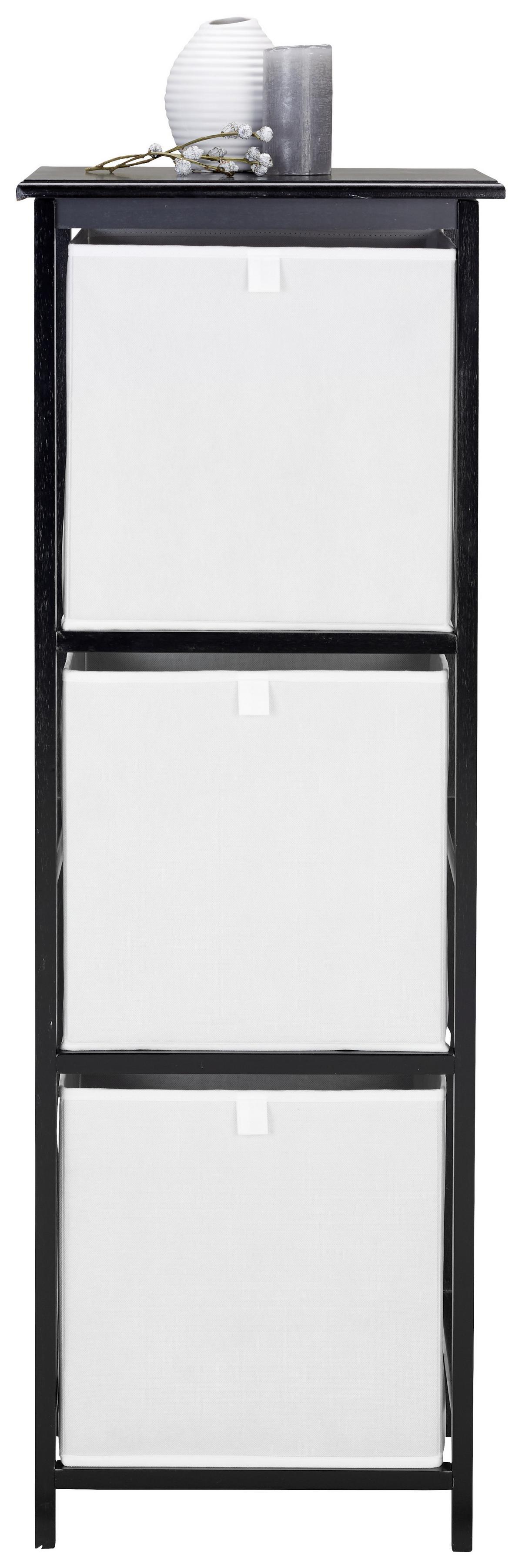 REGÁL NINO - čierna, Modern, drevo/kompozitné drevo (37/114,5/32cm) - Based